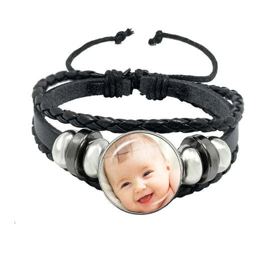Bracelet Photo Personnalisable –  Cadeau Fait Main Gravé | Ormée